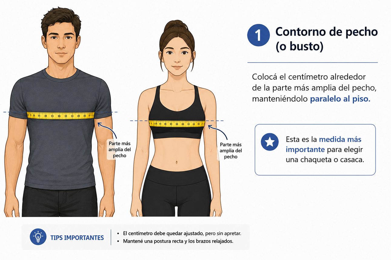 Contorno de pecho (o busto)